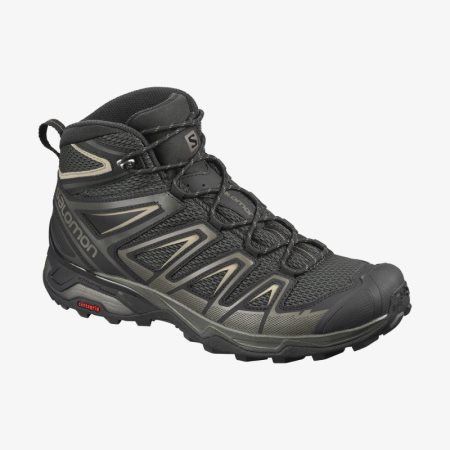 Salomon X ULTRA MID 3 AERO Turistické Topánky Panske - Čierne (SK 6-YAO)